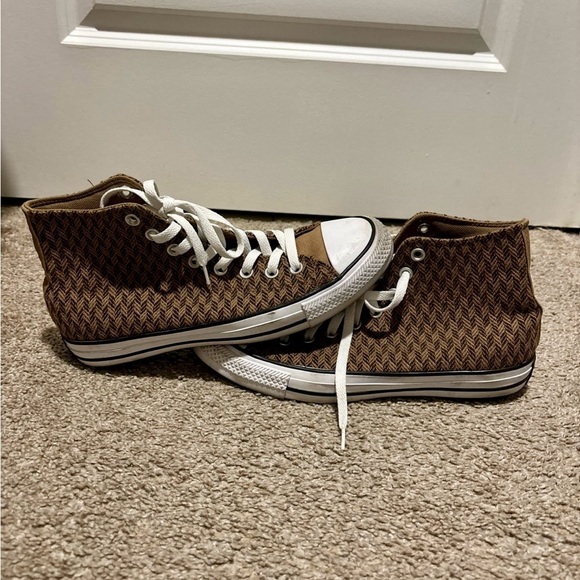 Converse Chuck Taylor All Star High Herringbone - Sand Dune Men’s Size 8 - Picture 2 of 5